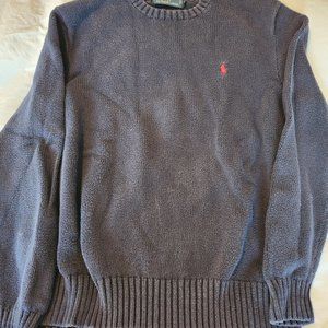 Polo Ralph Lauren Cotton Navy Sweater Size Medium
